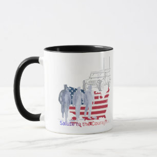 Tribut an tapfere Herzen Tasse