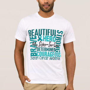 Tribut-quadratische Schwägerin-Eierstockkrebs T-Shirt