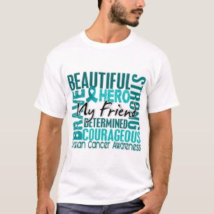 Tribut-quadratischer Freund-Eierstockkrebs T-Shirt