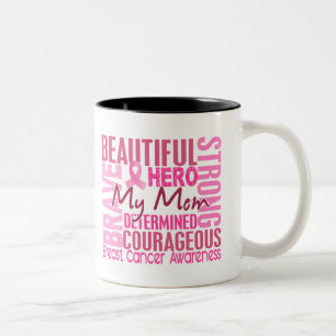 Tribut-quadratischer Mama-Brustkrebs Zweifarbige Tasse