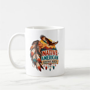 Tribut zum Monat des indianischen Erbes Kaffeetasse