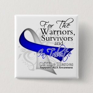 Tribute ALS Lou Gehrigs Disease Awareness Button