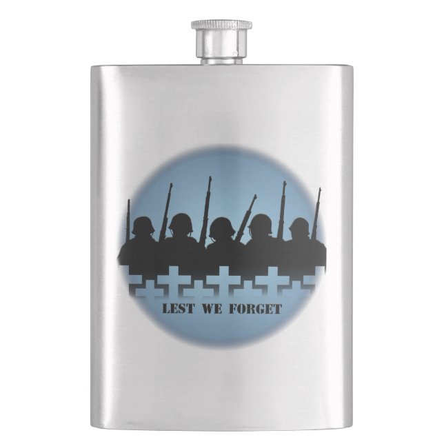 Tribute Flask militärischer Art, damit wir Trinkfl Flachmann (Vorderseite)