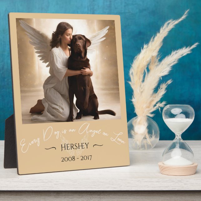 Tribute Loss Schokolade Labrador Angel Illustratio Fotoplatte (Seite)