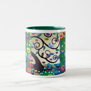 Tribute tree Klimt Zweifarbige Tasse