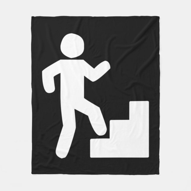 Tribute Workout für Stairs Climbing Fleecedecke (Vorderseite)