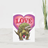Triceratops am Valentinstag der Liebe