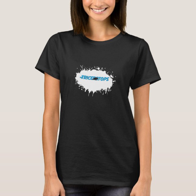 Triceratops Animal Fun Splash T-Shirt (Vorderseite)
