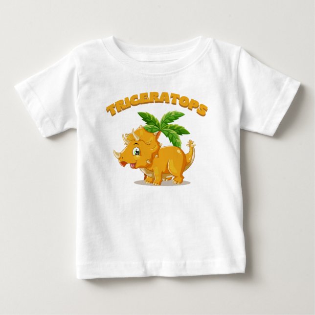 Triceratops Baby T-shirt (Vorderseite)