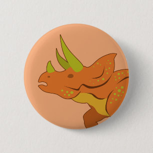 Triceratops Button