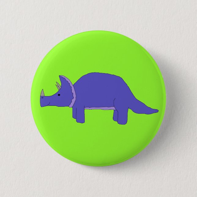 Triceratops-Button Button (Vorderseite)