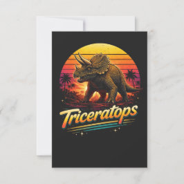 Triceratops Dankeskarte