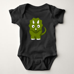 Triceratops-Dino-Baby-Bodysuit Baby Strampler