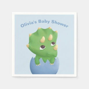 Triceratops Dinosaur Babydusche Party Supplemente Serviette