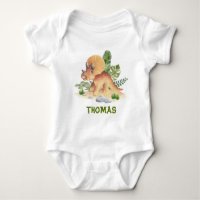 Triceratops Dinosaur Greenery Individuelle Name