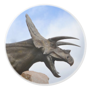 Triceratops Dinosaur Keramikknauf