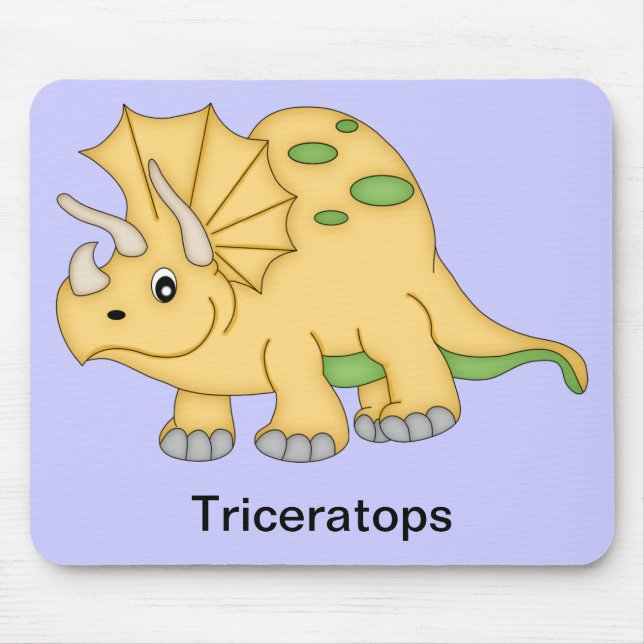 Triceratops Dinosaur Mousepad (Vorne)