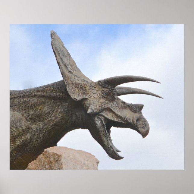 Triceratops Dinosaur Poster (Vorne)