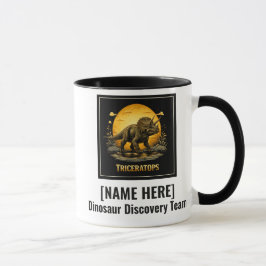 Triceratops Dinosaur Prähistorischer Mond Tasse