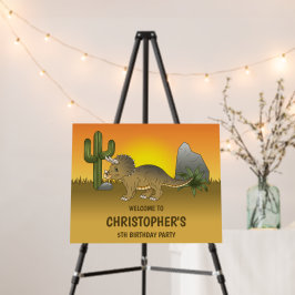 Triceratops Dinosaur Wüste Geburtstagsparty Willko