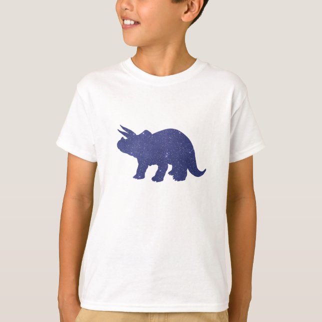 Triceratops-Dinosaurier-Kunst T-Shirt (Vorderseite)