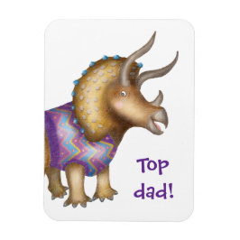 Triceratops Dinosaurier-Magnet "Top Vater" Magnet