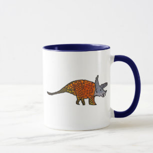 Triceratops Dinosaurier niedliche Kinder Kunstillu Tasse