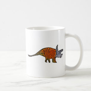 Triceratops Dinosaurier niedliche Kunstdarstellung Tasse