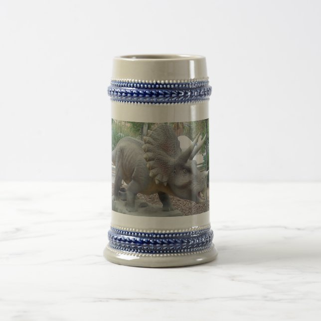 Triceratops Dinosaurier Stein Bierglas (Mittel)