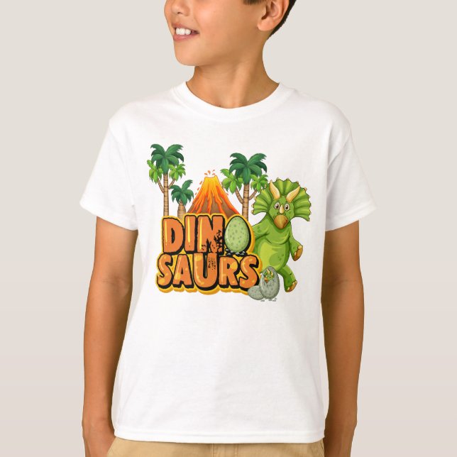 Triceratops-Dinosaurier T-Shirt (Vorderseite)