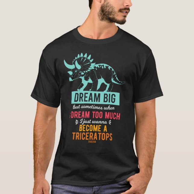 Triceratops Dinosaurier T-Shirt (Vorderseite)
