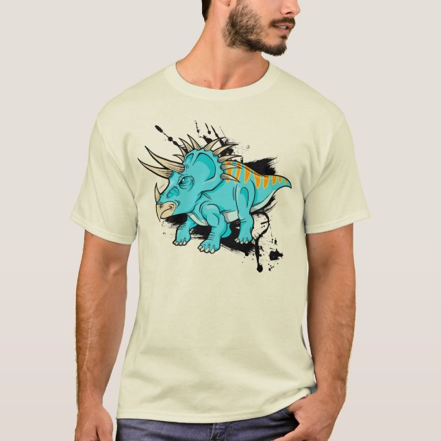 Triceratops-Dinosaurier-T - Shirt (Vorderseite)