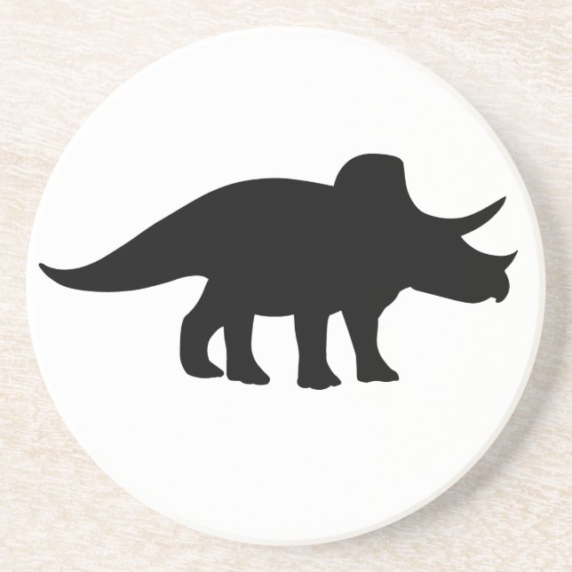 Triceratops-Dinosaurier Untersetzer (Vorne)