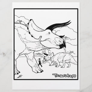 Triceratops - Farbseite.