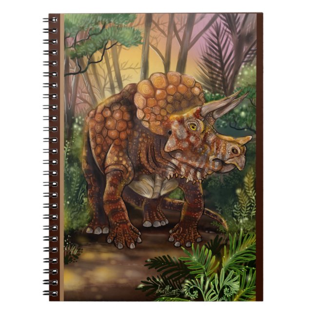 Triceratops Forest Notizblock (Vorderseite)