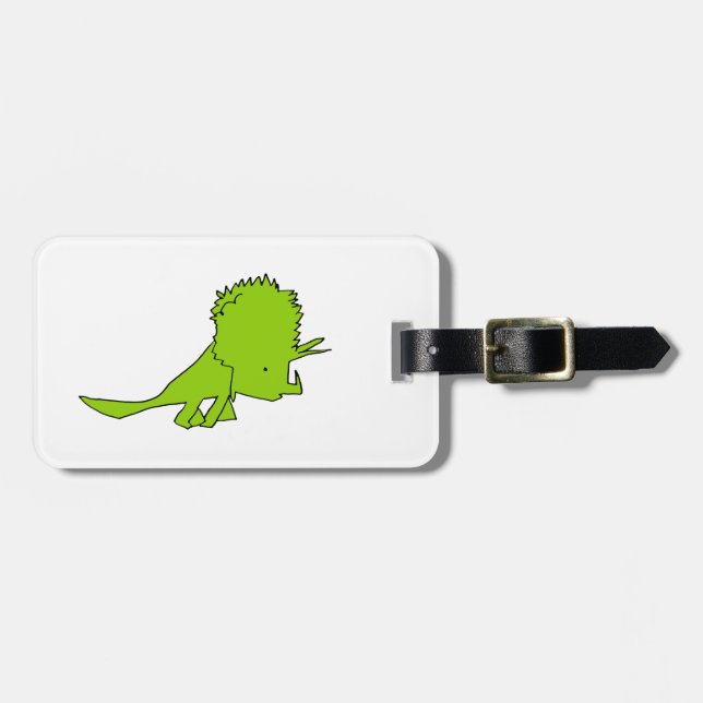 Triceratops Gepäckanhänger (Vorderseite horizontal)