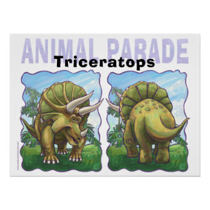 Triceratops Geschenke und Zubehör Poster
