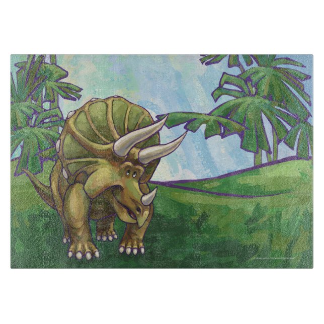Triceratops Geschenke und Zubehör Schneidebrett (Vorderseite)
