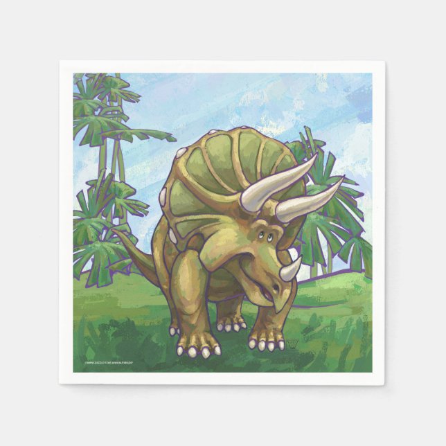 Triceratops Geschenke und Zubehör Serviette (Vorderseite)