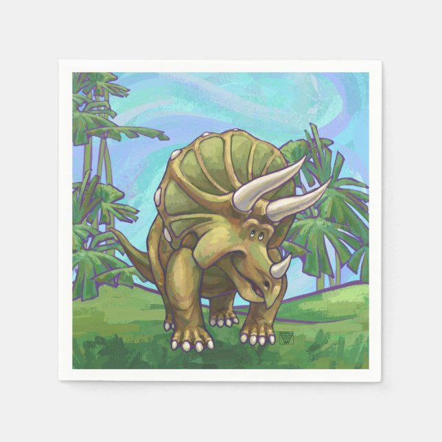 Triceratops Geschenke und Zubehör Serviette (Vorderseite)