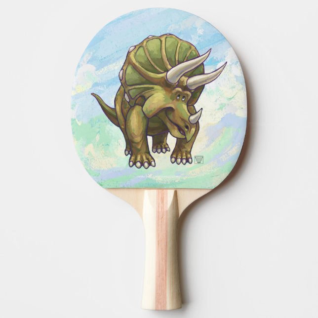 Triceratops Geschenke und Zubehör Tischtennis Schläger (Vorderseite)