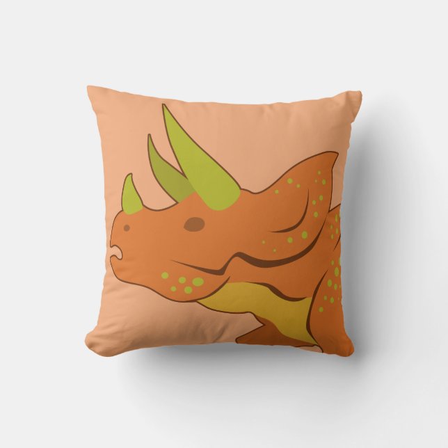 Triceratops (Gesicht) Kissen (Vorderseite)
