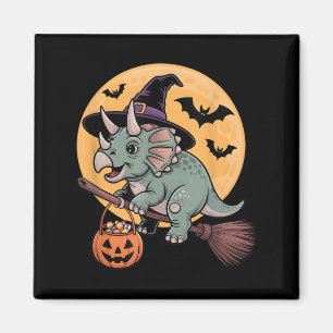 Triceratops Hexenhut Pumpkin Halloween Kostüm Me Magnet