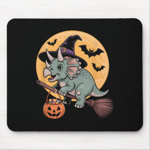 Triceratops Hexenhut Pumpkin Halloween Kostüm Me Mousepad