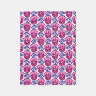 Triceratops Hübsch Pink Dinosaurier Muster Fleecedecke