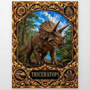 Triceratops, Juwelen-Erbstück-Kunst Postkarte