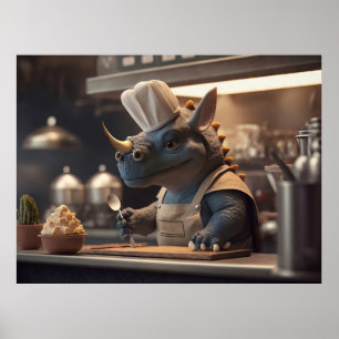 Triceratops kurze Ordnung Koch Poster