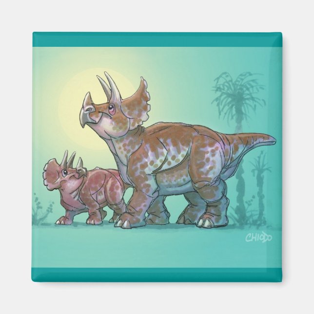Triceratops Magnet (Vorne)
