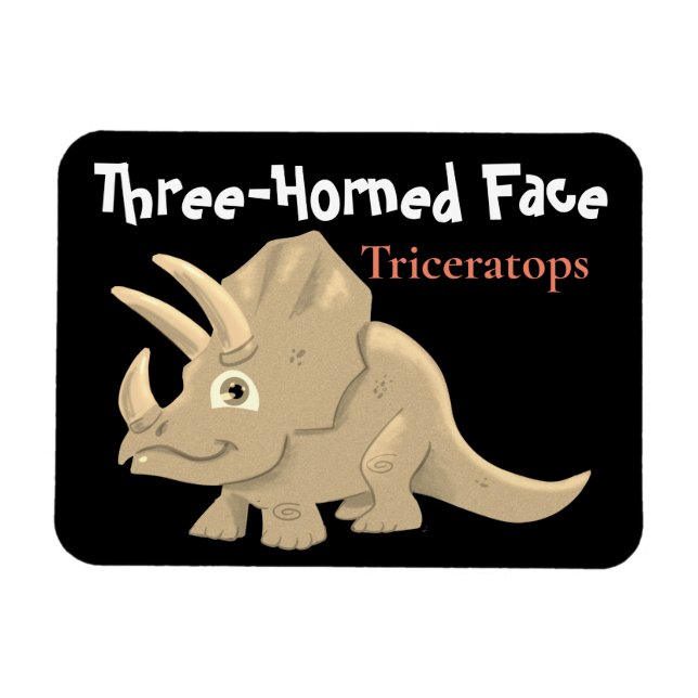 Triceratops Magnet (Horizontal)