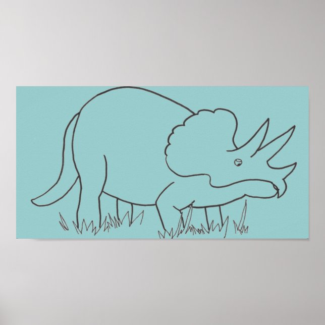 Triceratops Poster (Vorne)